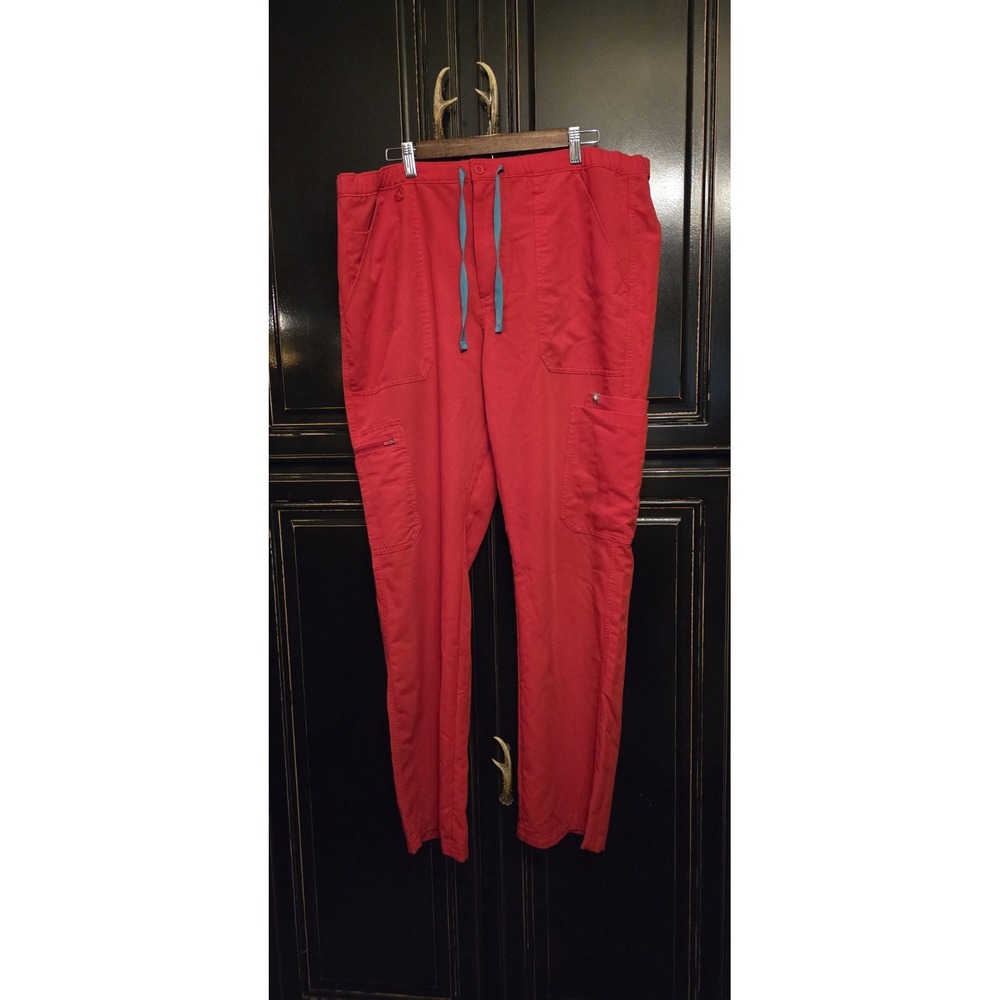 Figs XL  red scrub pants,Nursing, Veterinary, Hospital